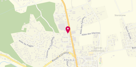 Plan de Ecole de conduite Ceppe - Folelli, Résidence Les Mimosas, 20213 Penta-di-Casinca