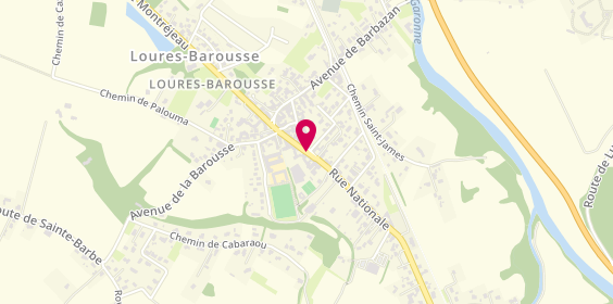 Plan de Auto moto école Trajectoire, 10 Rue Nationale, 65370 Loures-Barousse