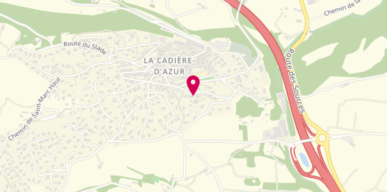 Plan de Auto Ecole Cadierenne, 380 avenue de la Libération, 83740 La Cadière-d'Azur