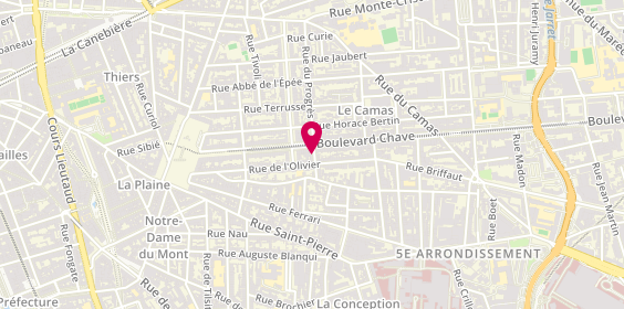 Plan de Auto Ecole Chave Progrès, 62 Rue du Progrès, 13005 Marseille