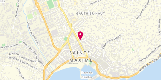 Plan de Auto Ecole Maxime Conduite, 1 Boulevard des Mimosas, 83120 Sainte-Maxime