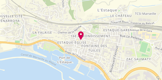 Plan de Auto-Ecole Estaque & N, 80-86 Boulevard Roger Chieusse, 13016 Marseille