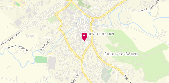 Plan de Auto école Basco Béarnaise, 66 place du Temple, 64270 Salies-de-Béarn