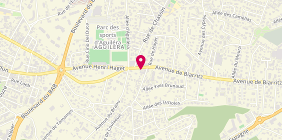 Plan de Auto-Ecole Aguiléra, 95 avenue de Biarritz, 64600 Anglet