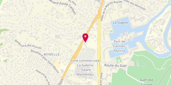Plan de Auto Ecole Minelle, 601 avenue de Fréjus, 06210 Mandelieu-la-Napoule