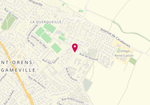 Plan de LibertyLoc TOULOUSE Permis Bateau, 22 Bis avenue Augustin Labouilhe, 31650 Saint-Orens-de-Gameville