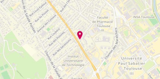Plan de Auto-Ecole BLOHORN, 86 Route de Narbonne, 31400 Toulouse