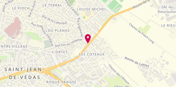 Plan de Auto Ecole 1000 BORNES, 21 Route de Montpellier, 34430 Saint-Jean-de-Védas