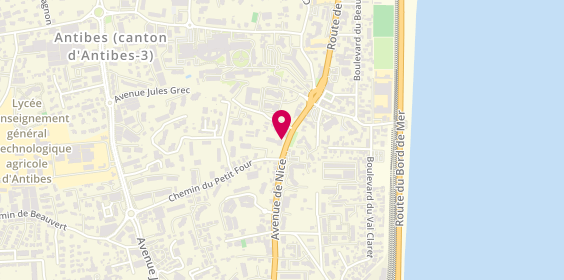 Plan de Zone Permis - Ms Luxury Services, 89 avenue de Nice, 06600 Antibes