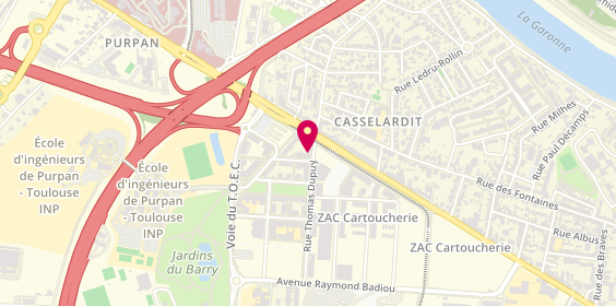 Plan de AKCESS Auto Ecole -Toulouse, 2 Allée Georges Charpak, 31330 Toulouse