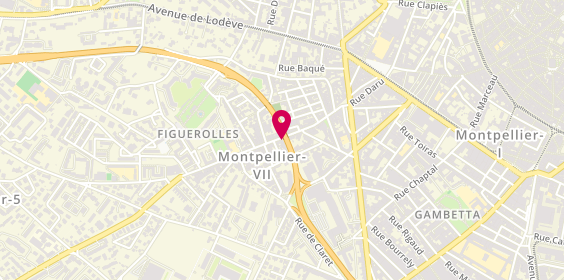 Plan de Auto-école ZOLA, 57 Rue du Faubourg Figuerolles, 34070 Montpellier