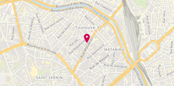 Plan de Bateau Ecole LA ROUE TOURNE, 37 Rue Matabiau, 31000 Toulouse