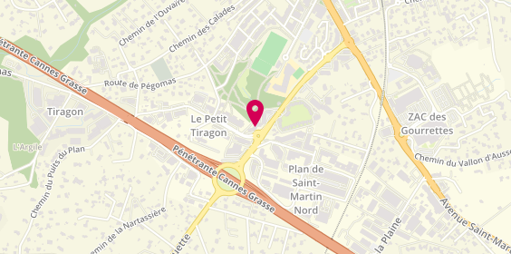 Plan de Auto-école Raphaël, 512 Route de la Roquette, 06370 Mouans-Sartoux