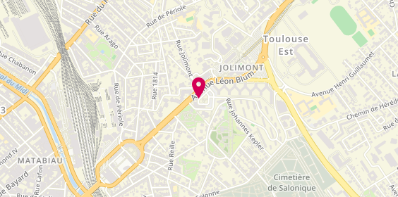 Plan de Auto-Ecole Jolimont, 7 place Commerciale Jolimont, 31500 Toulouse