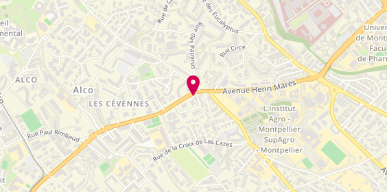 Plan de Auto-école Acropole, 13 Rue Paul Rimbaud, 34080 Montpellier