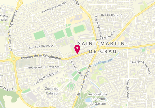 Plan de Ecole de Conduite Provence Alpilles, 50 avenue de la République, 13310 Saint-Martin-de-Crau