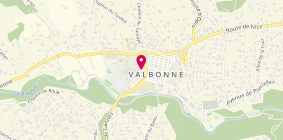 Plan de Auto-Ecole Vallis Bona, 1 Place de la Vignasse, 06560 Valbonne