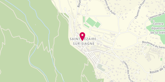 Plan de L'École de conduite de St Cé, 16 place Maure, 06530 Saint-Cézaire-sur-Siagne