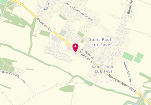 Plan de Stop l'Auto Ecole de Saint Paul, 3 impasse des Coquelicots, 31530 Saint-Paul-sur-Save
