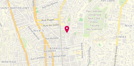 Plan de Auto Ecole Valrose, 108 avenue Saint-Lambert, 06000 Nice