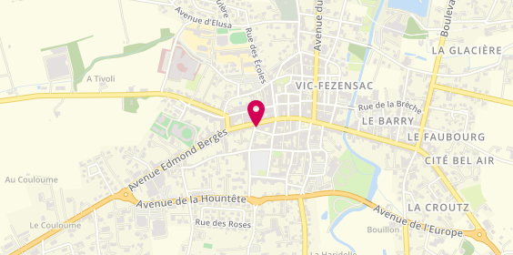 Plan de Auto École Vicoise, 16 Rue Raynal, 32190 Vic-Fezensac