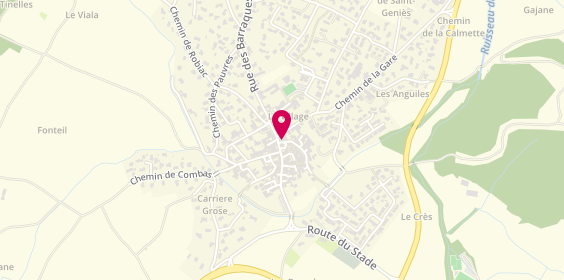 Plan de Auto-Ecole du Griffe, 9 Route de Nîmes, 30730 Saint-Mamert-du-Gard