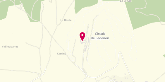 Plan de CFM LEDENON Permis moto / voiture accéléré, Circuit de Lédenon
Circuit Automobile, 30210 Lédenon