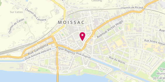 Plan de Ecole de Conduite Occitanie, 8 Rue du Marché, 82200 Moissac