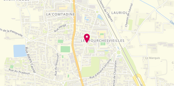 Plan de Fr Contact la Violette, Centre Commercial Intermarche Rue Faubourg, 84100 Orange