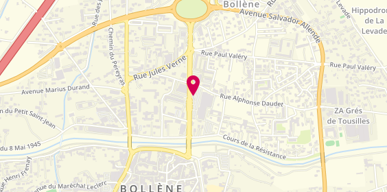 Plan de Auto-Ecole Thierry MARTIN Bollène, avenue Jean Giono, 84500 Bollène