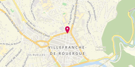 Plan de ECF Villefranche de Rouergue, 34 Rue Saint-Jacques, 12200 Villefranche-de-Rouergue