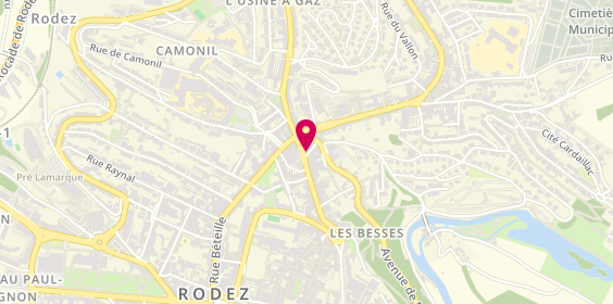 Plan de Ecole de Conduite Alexandre, 59 Rue Saint-Cyrice, 12000 Rodez