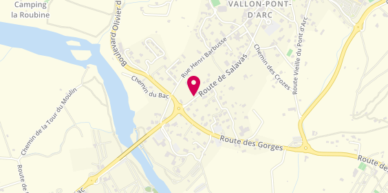 Plan de Auto ecole  le rêve C' PERMIS, 400 Route de Salavas, 07150 Vallon-Pont-d'Arc