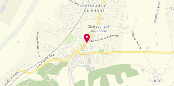 Plan de Charly Vero, 24 avenue de Montélimar, 26780 Châteauneuf-du-Rhône