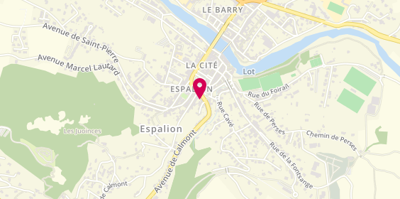 Plan de CHAMPEIL Julien, 10 place Saint-Georges, 12500 Espalion