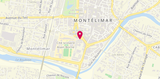 Plan de Ecm Ecole de Conduite Montilienne, 12 place du Théâtre, 26200 Montélimar