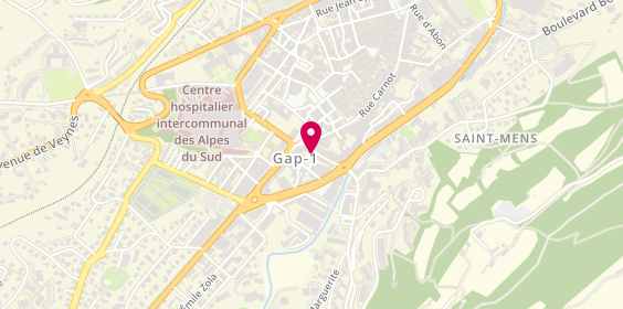Plan de ECF Gap, 6 Rue de Valserres, 05000 Gap