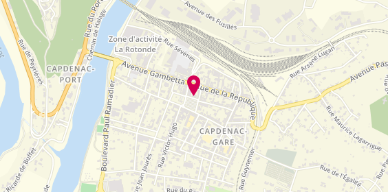 Plan de RAYNAUD Gérard, 15 Rue de la Pce du 14 Juillet, 12700 Capdenac-Gare
