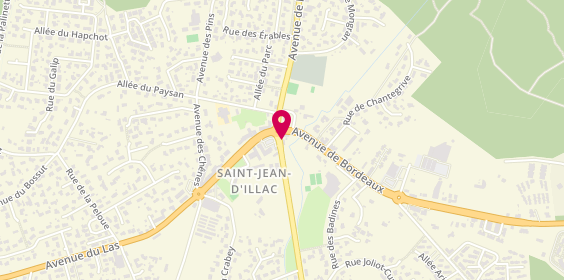 Plan de Auto Ecole Saint Jean d'Illac, 33 avenue de Pierroton, 33127 Saint-Jean-d'Illac