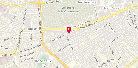Plan de Espace Conduite Bilal Ornano, 224 Rue d'Ornano, 33000 Bordeaux