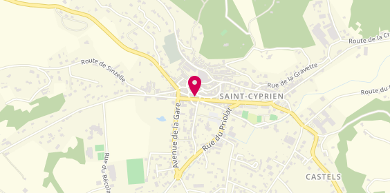 Plan de Ecole de Conduite Maite Audit en Co, 38 Rue Gambetta, 24220 Saint-Cyprien