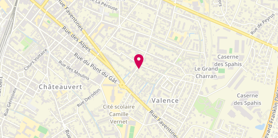 Plan de Auto école Mille Bornes, 95 Rue Jean Jaurès, 26000 Valence