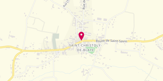 Plan de Auto-école Danièle, 11 place de l'Église, 33920 Saint-Christoly-de-Blaye