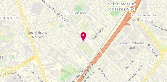 Plan de Auto Ecole la Rocade, 102 avenue Marcel Cachin, 38400 Saint-Martin-d'Hères