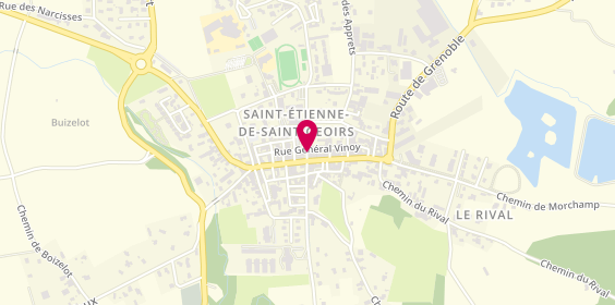 Plan de Auto Moto Ecole Genevey, 16 avenue Du Dr Louis Guyonnet, 38590 Saint-Étienne-de-Saint-Geoirs