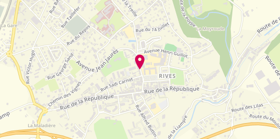 Plan de Auto Ecole de Chartreuse, 147 avenue Jean Jaurès, 38140 Rives