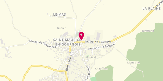 Plan de Europ' Auto Ecole, 17 Route de Firminy, 42240 Saint-Maurice-en-Gourgois