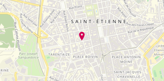 Plan de Auto Ecole Objectif, 18 Rue Michel Rondet, 42000 Saint-Étienne