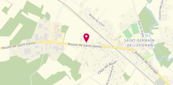 Plan de 4Drive Saint Germain, 16 Bis Route de Saint-Genis, 17500 Saint-Germain-de-Lusignan