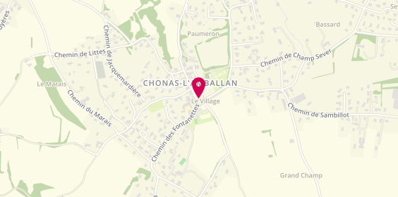 Plan de Auto Ecole du Chateau, 21 chemin de Champ Sever, 38121 Chonas-l'Amballan